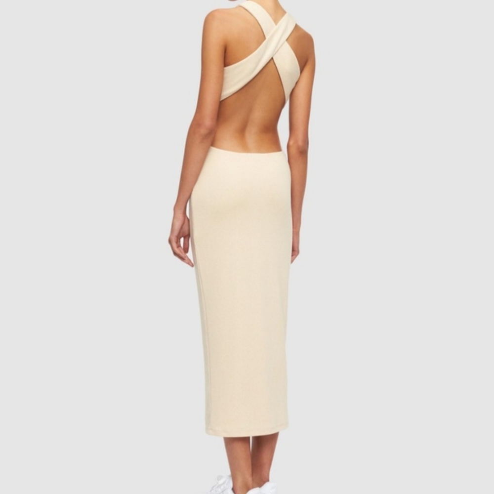 NEW without tags Lioness "The Clare" Open Back Midi Dress, XS